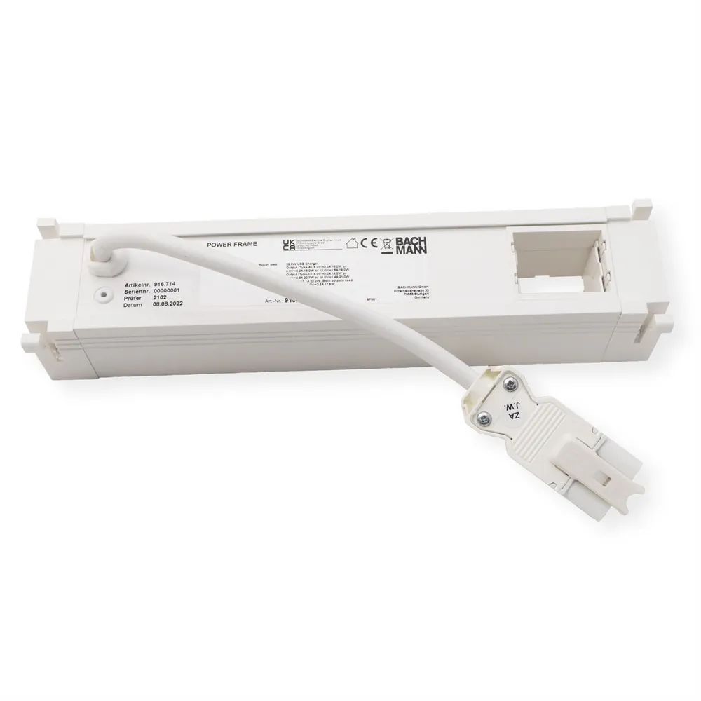 BACHMANN POWER FRAME 2xUTE 1xCM 1xUSB A/C 22W 0,2m GST18