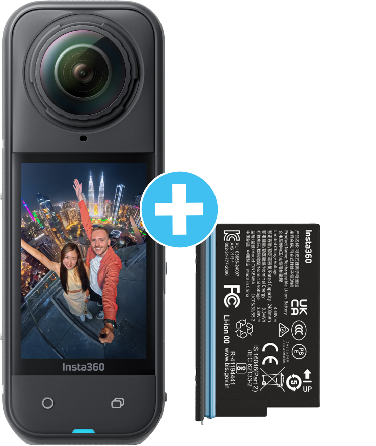 Insta360 X5 360° Action-Kamera Standard Bundle