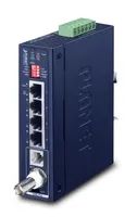 Planet IP30 Industrial Gigabit Ethern - Netzwerksender & -empfänger - 1200 m - IEEE 802.3 - IEEE 802.3ab - IEEE 802.3u - Blau - Metall - 0.4 A