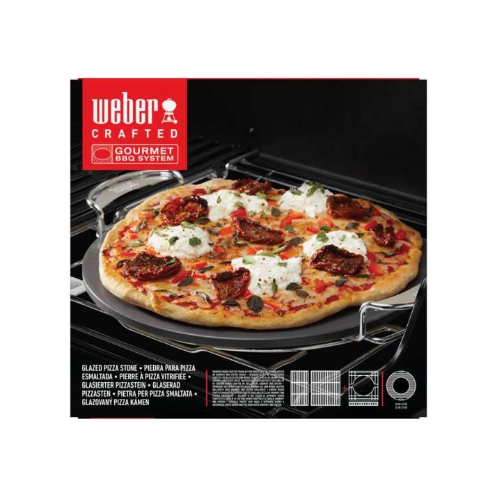 Weber CRAFTED Gourmet BBQ System glasierter Pizzastein 