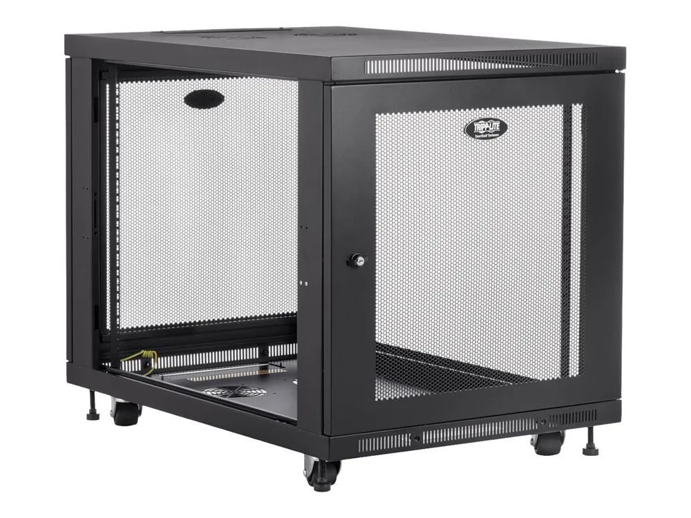 Eaton Tripp Lite Series 12U Rack Enclosure Server Cabinet Doors & Sides 300lb Capacity - Schrank Netzwerkschrank - Schwarz - 12U - 48.3 cm (19")