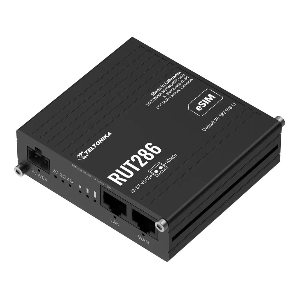 Teltonika RUT286 4G/LTE/3G RS232 RS485 Global POE Industrial Router
