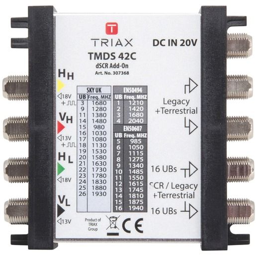 Triax MULTISCHALTER UNICABLE / TRIAX TMDS 42 C 307368