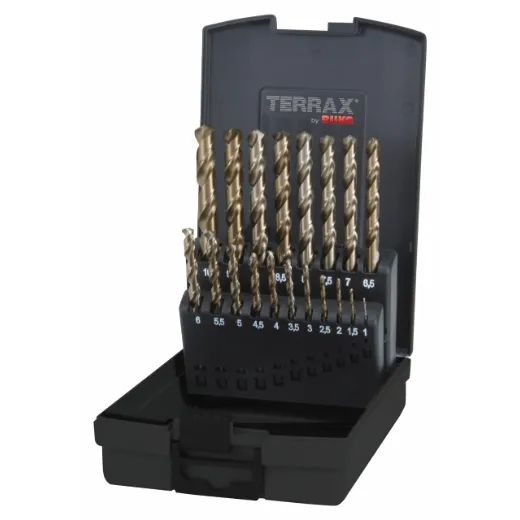 TERRAX by RUKO Spiralbohrer-Satz DIN 338 Typ VA HSS-Co 5