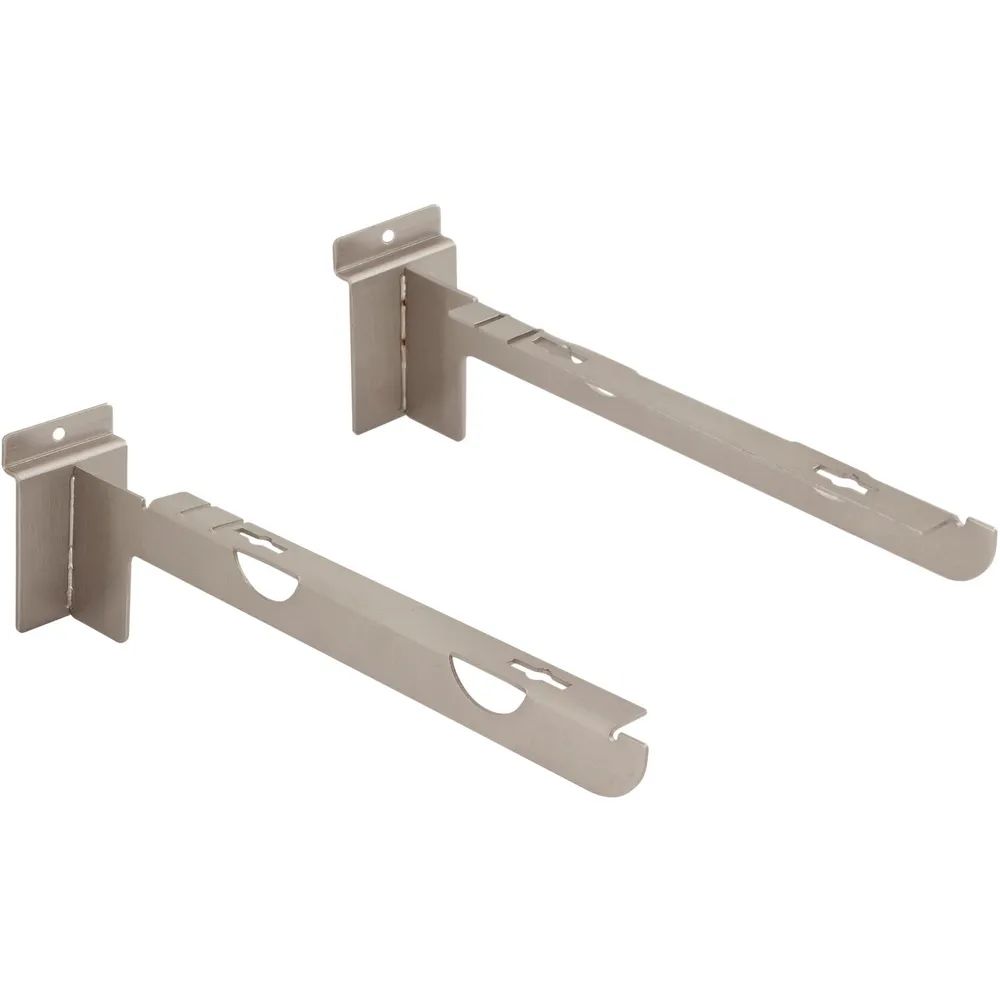 Arken S.P.A.  Konsole Arkwall für Holztablare 290 mm Stahl vernickelt matt