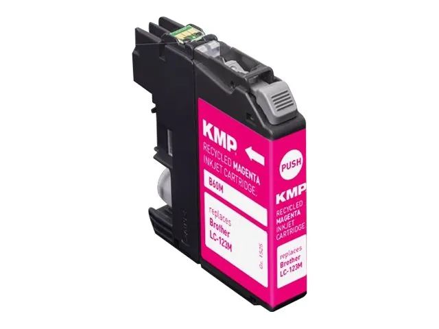 KMP B60M - 6.7 ml - Magenta - kompatibel - Tintenpatrone (Alternative zu: Brother LC123M)