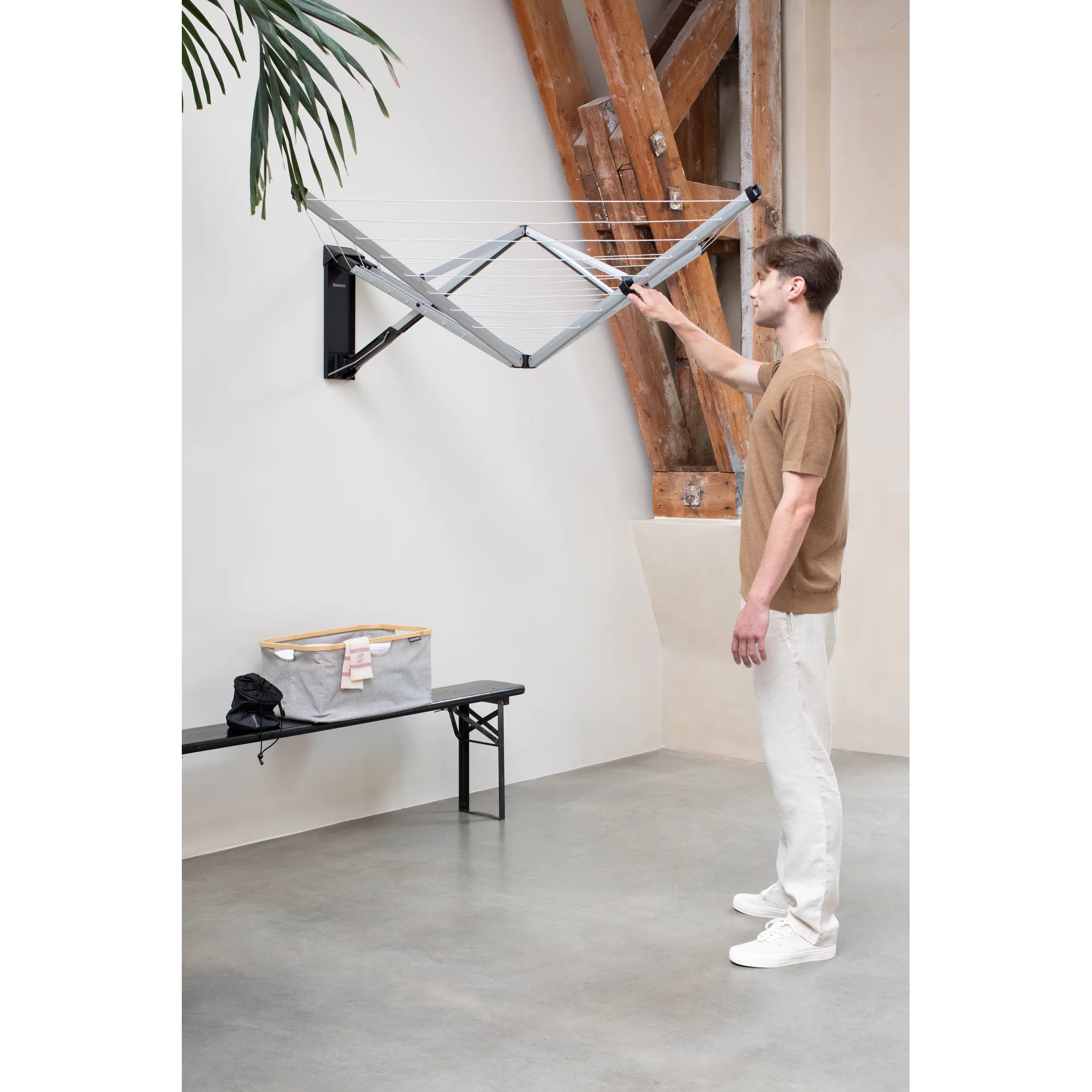 Brabantia Wand-Wäschetrockner WallFix 24 Meter