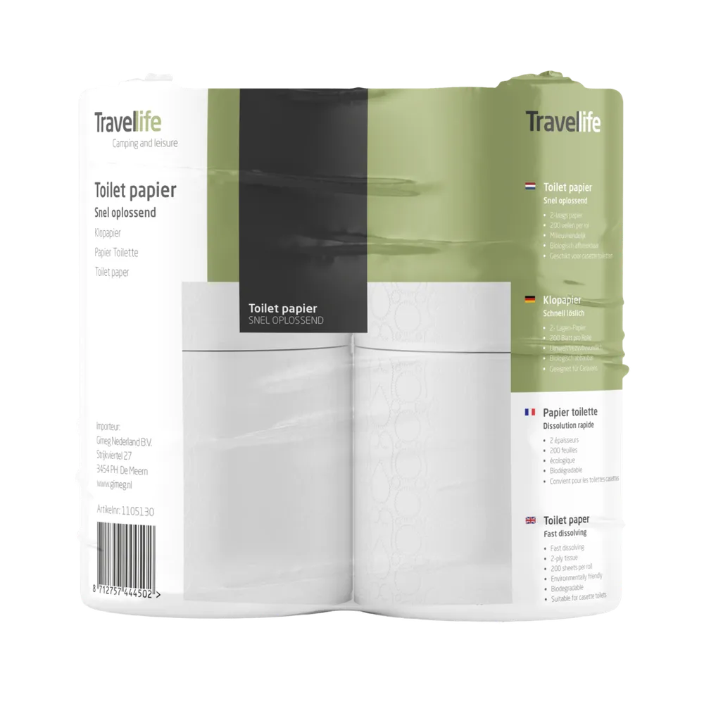 Travellife Toilettenpapier TOP-HIT 4er-Pack