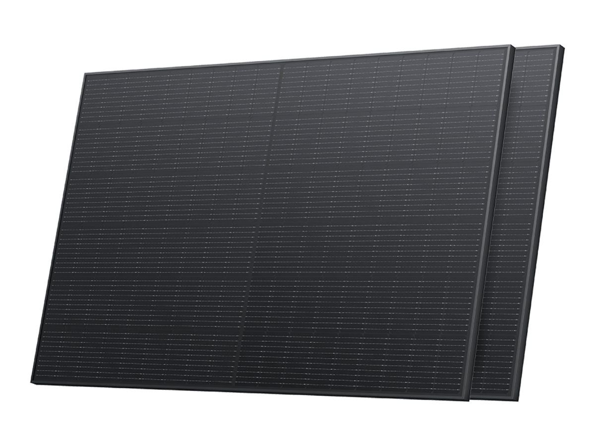 Ecoflow Solarkollektor - starr - 400 Watt - Schwarz (Packung mit 2)
