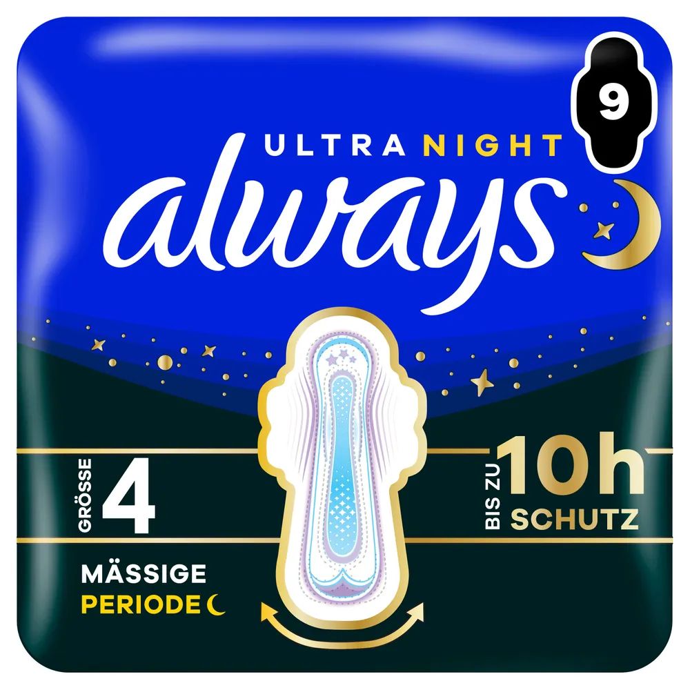 always Ultra Binde - Größe 4 - Secure Night mit Flügeln 9