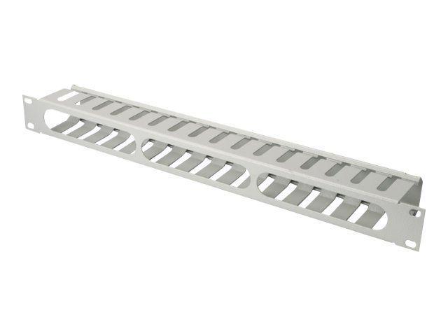 DIGITUS Kabelführungspanel mit abnehmbarer Blende für 483 mm (19)-Schränke, 1HE