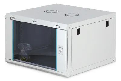 DIGITUS Szafa sieciowa wiszca dynamic 19" 7u rack 385x600x600mm, drzwi szyba, szara, niezoona, 60kg