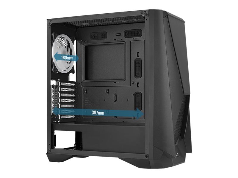 AEROCOOL ADVANCED TECHNOLOGIES AeroCool Visor - MDT - Erweitertes ATX - Seitenteil mit Fenster (gehärtetes Glas)