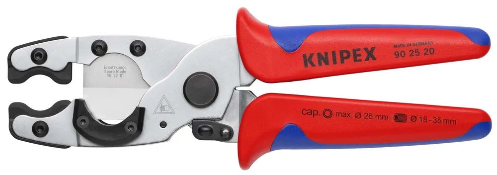 KNIPEX Rohrschneider für Verbund- und Schutzrohre mit Mehrkomponenten-Hüllen verchromt 210 mm