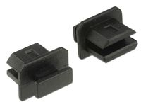 Delock Dust Cover for mini Displayport - Schutzumschlag - Schwarz (Packung mit 10)