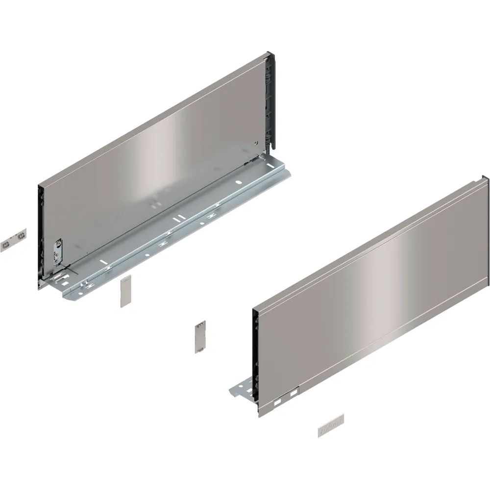 BLUM LEGRABOX pure Zarge Höhe C, NL 450, INOX (Anti-Fingerprint)