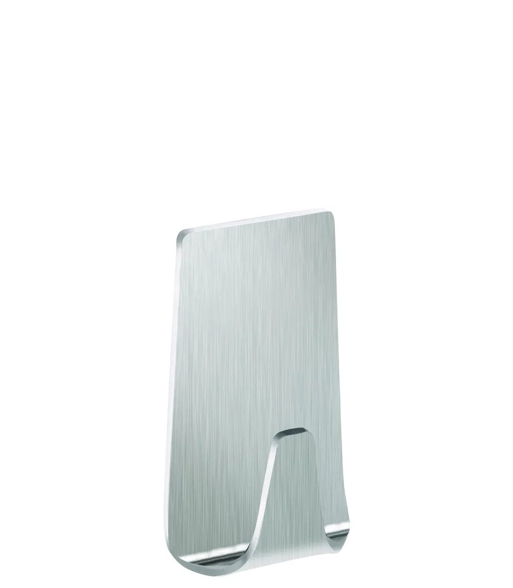 tesa® Powerstrips® Haken S, rechteckig, Metalloptik