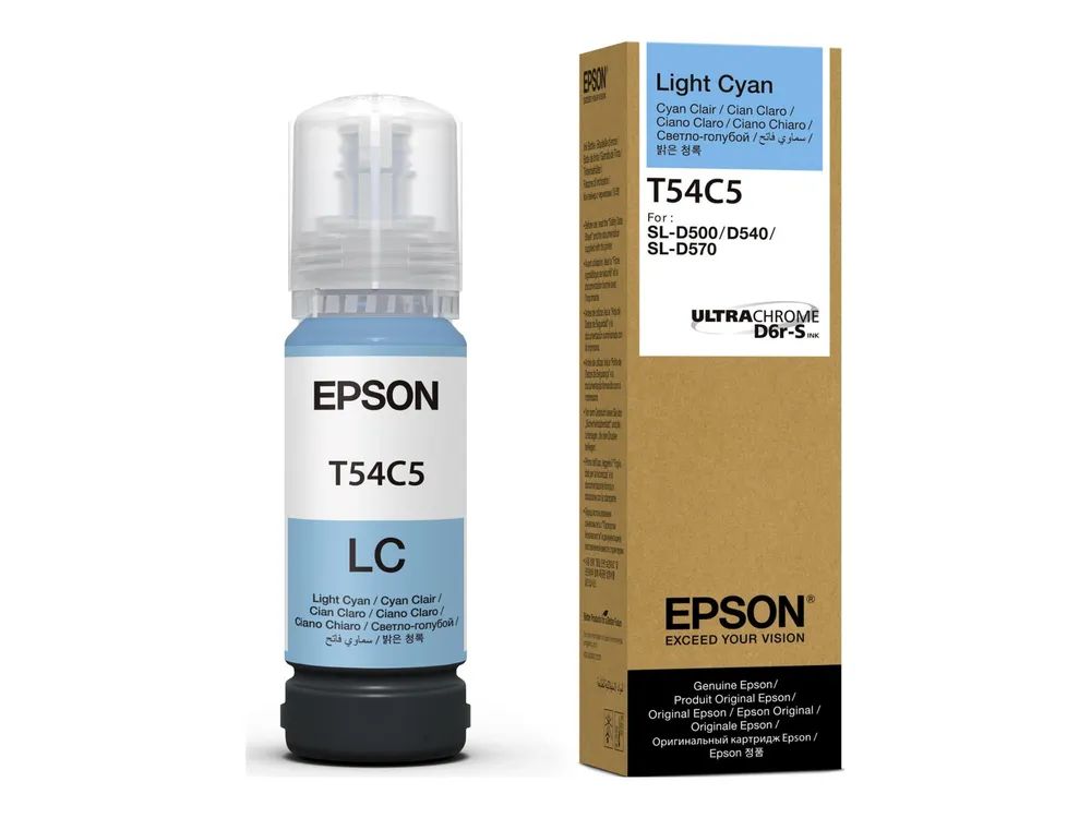 Epson T54C - Hell Cyan - original - Box - Nachfülltinte