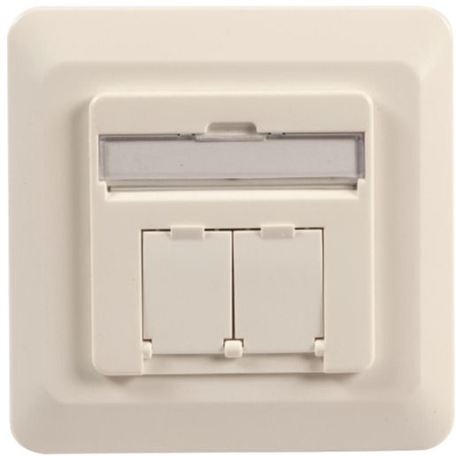 R-TEC DATENDOSE KAT6 2XRJ45 RAL9010 / RTEC-P DD6UP ET-25211.2V1