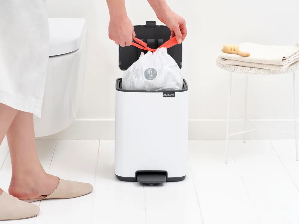 Brabantia Bo Treteimer, 7L - White