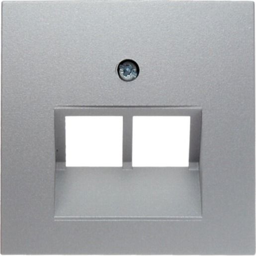 Berker ZENTRALPLATTE F.RJ 45 2-FACH / BERKER 14091404 ALU B.1/B.3 14091404