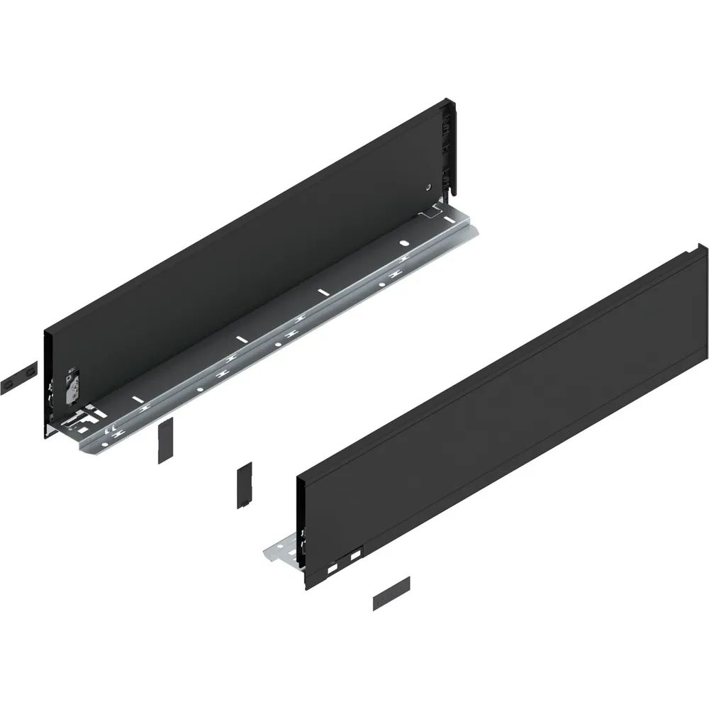 BLUM LEGRABOX pure Zarge Höhe K, NL 550, Carbonschwarz-matt