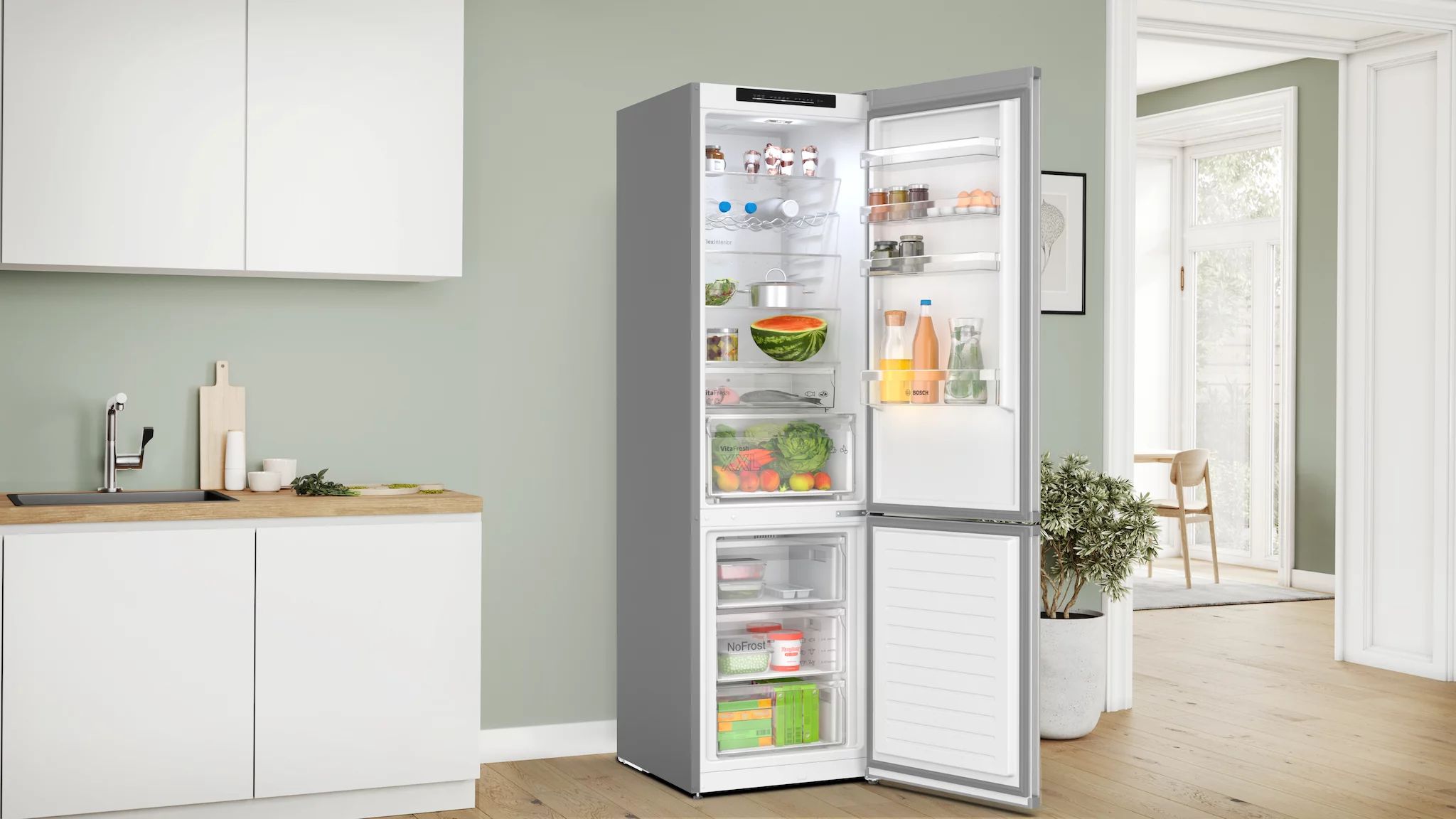Bosch KGN392LBF Free-standing fridge-freezer