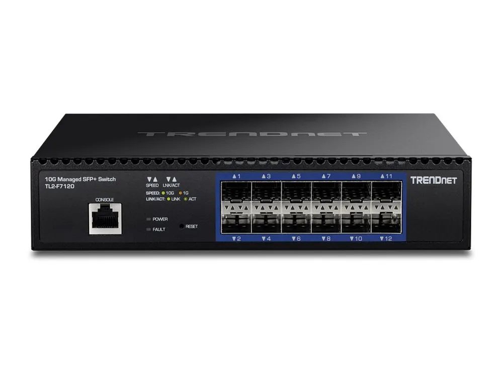 TRENDnet TL2-F7120 - Switch - managed - 12 x 10 Gigabit SFP+