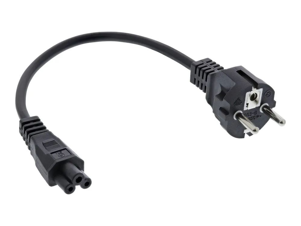 InLine Netzkabel für Notebook - 3pol C5 Kupplung - schwarz - 3m