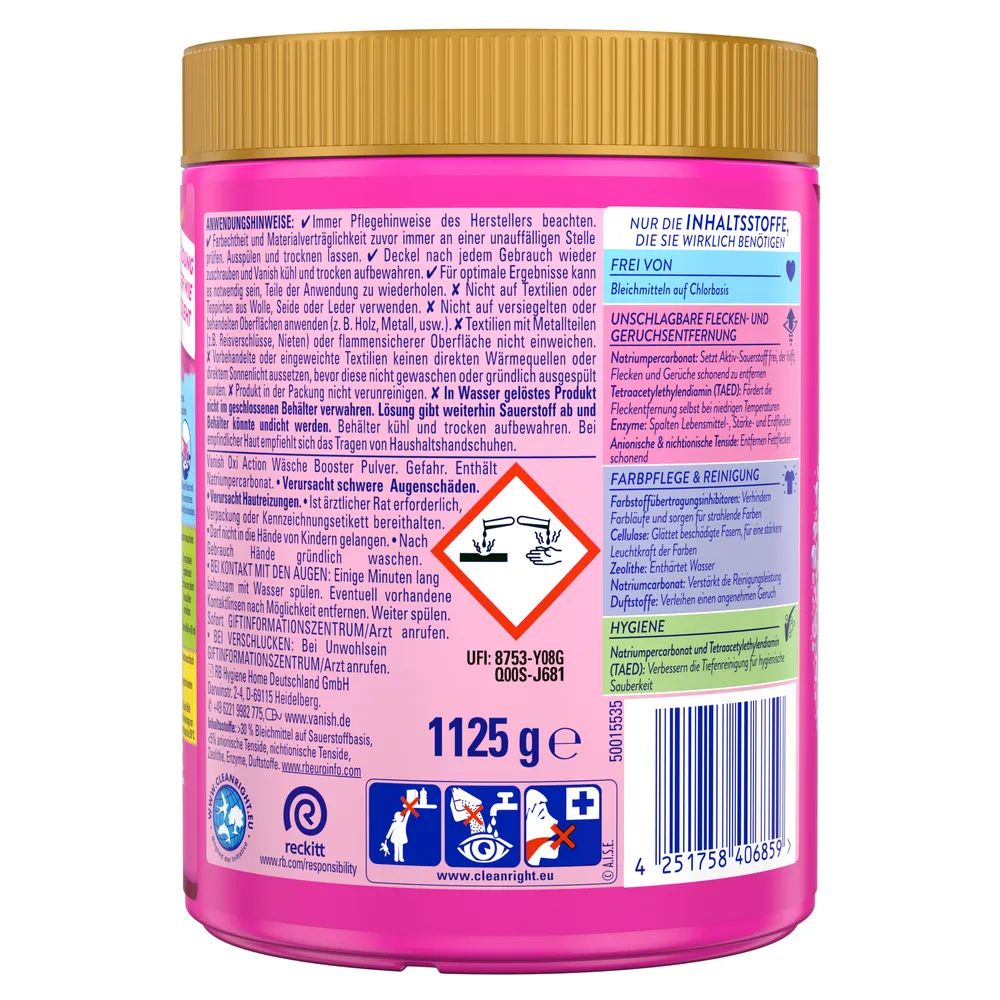 Vanish Gold Pulver Pink 1125g        
