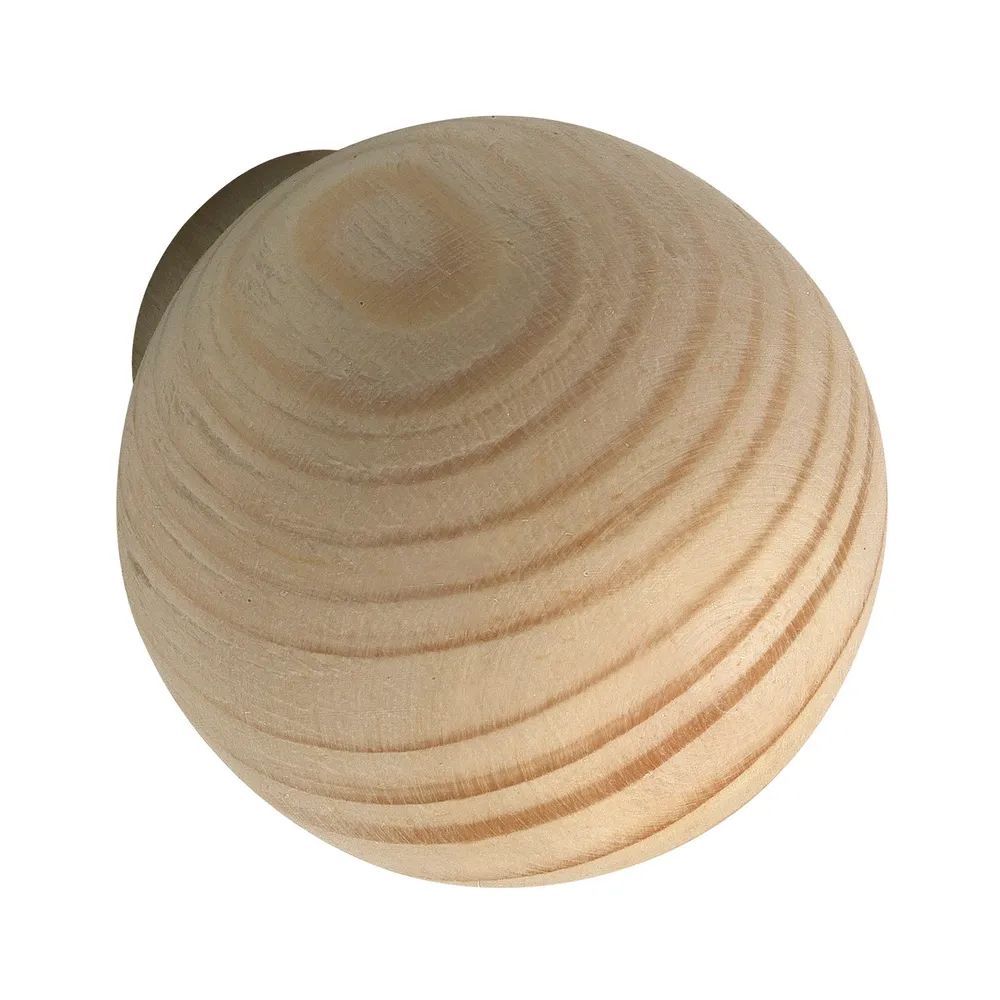 Alles im Griff Knopf Olwen ø 30 mm, Tiefe 34 mm, Fichte roh