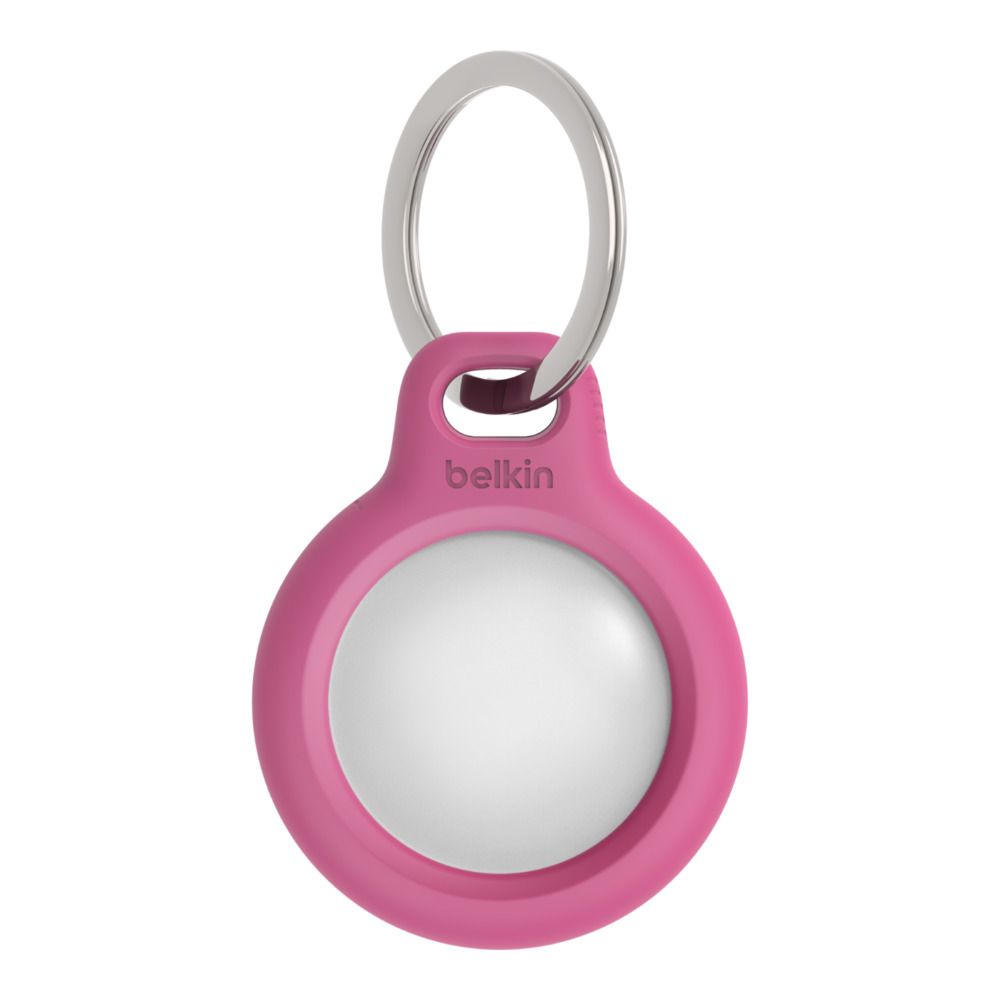 Single 656599445 für Apple Pink Schlüsselanhänger | Holder | Belkin AirTag,