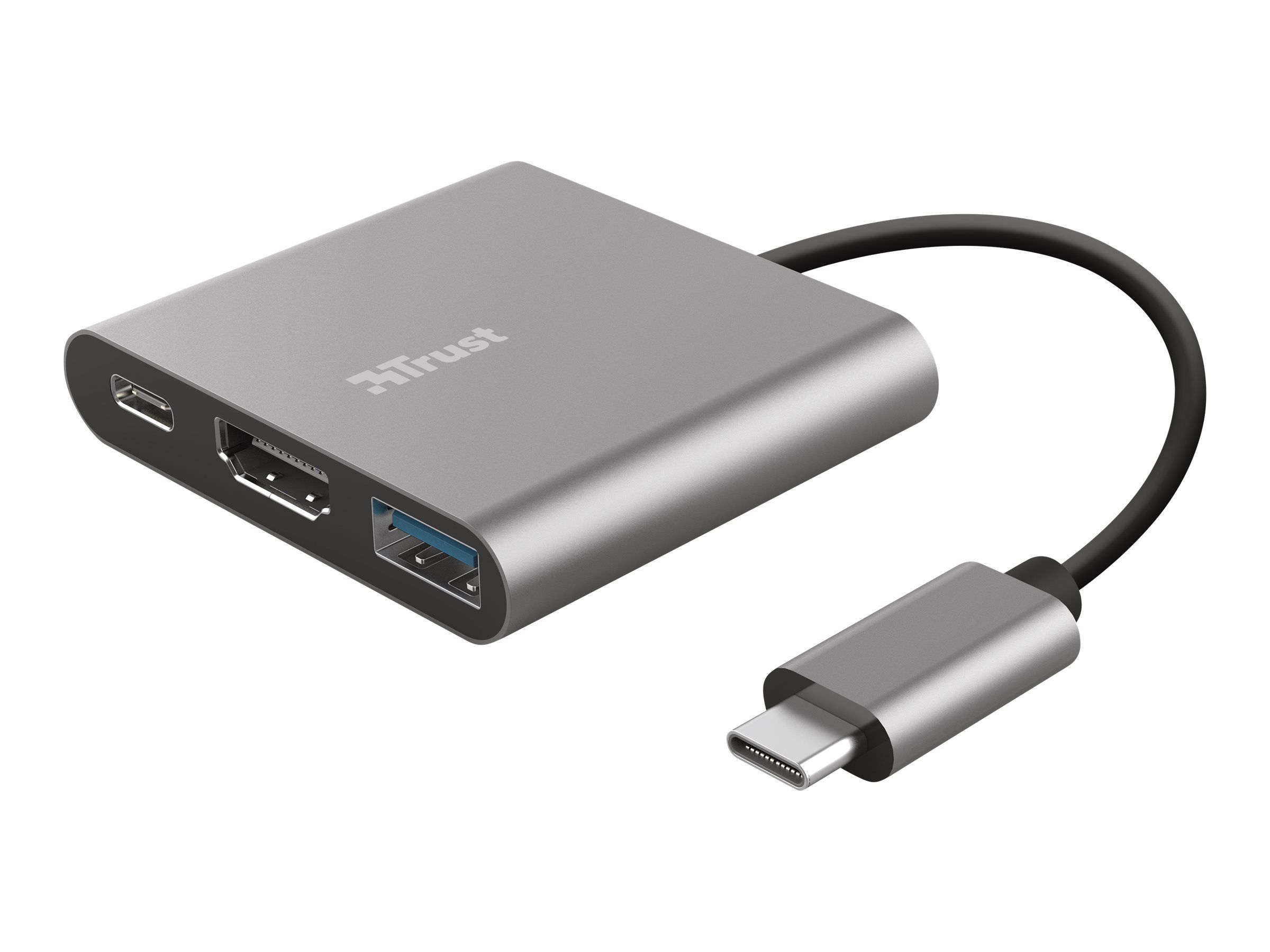 Trust Dalyx 3-in-1 Multiport USB-C Adapter - Dockingstation