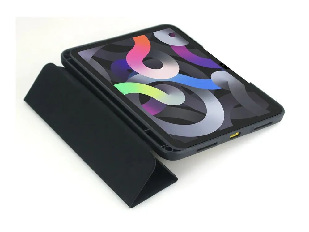 DEQSTER RT2 - Flip-Hülle für Tablet - widerstandsfähig - Polyurethan, Polycarbonat - Schwarz - für Apple 11-inch iPad Air (M2, M3)
