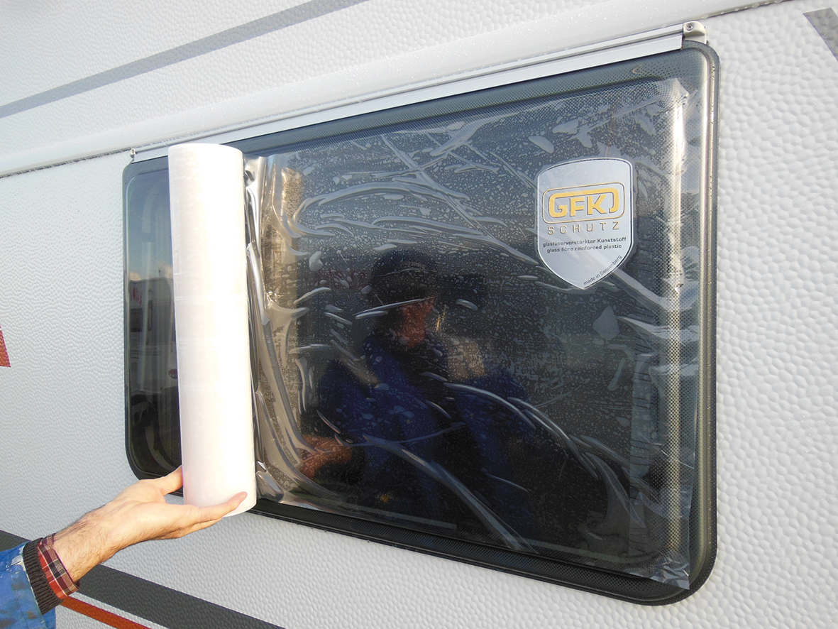 Hindermann Fensterschutzfolie Rolle 30 m