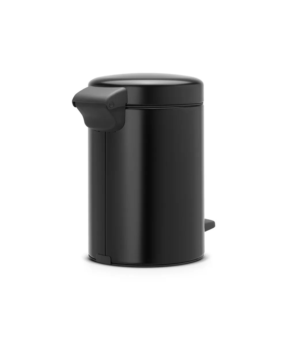 Brabantia newIcon Treteimer 3l mit Kunststoffeinsatz, Matt Black