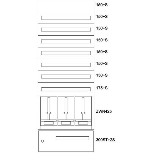 Eaton ZÄHLERVERTEILER-EINSATZ ST / EATON BPZ-MES-STN-800/20-3 137692