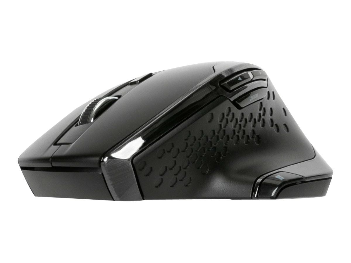Targus Maus - antimikrobiell - ergonomisch - Für Rechtshänder - 7 Tasten - kabellos - 2.4 GHz - kabelloser Empfänger (USB)