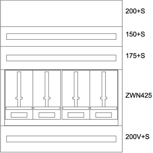 Eaton ZÄHLERVERTEILER-EINSATZ V / EATON BPZ-MES-VN-1000/12-4 137914