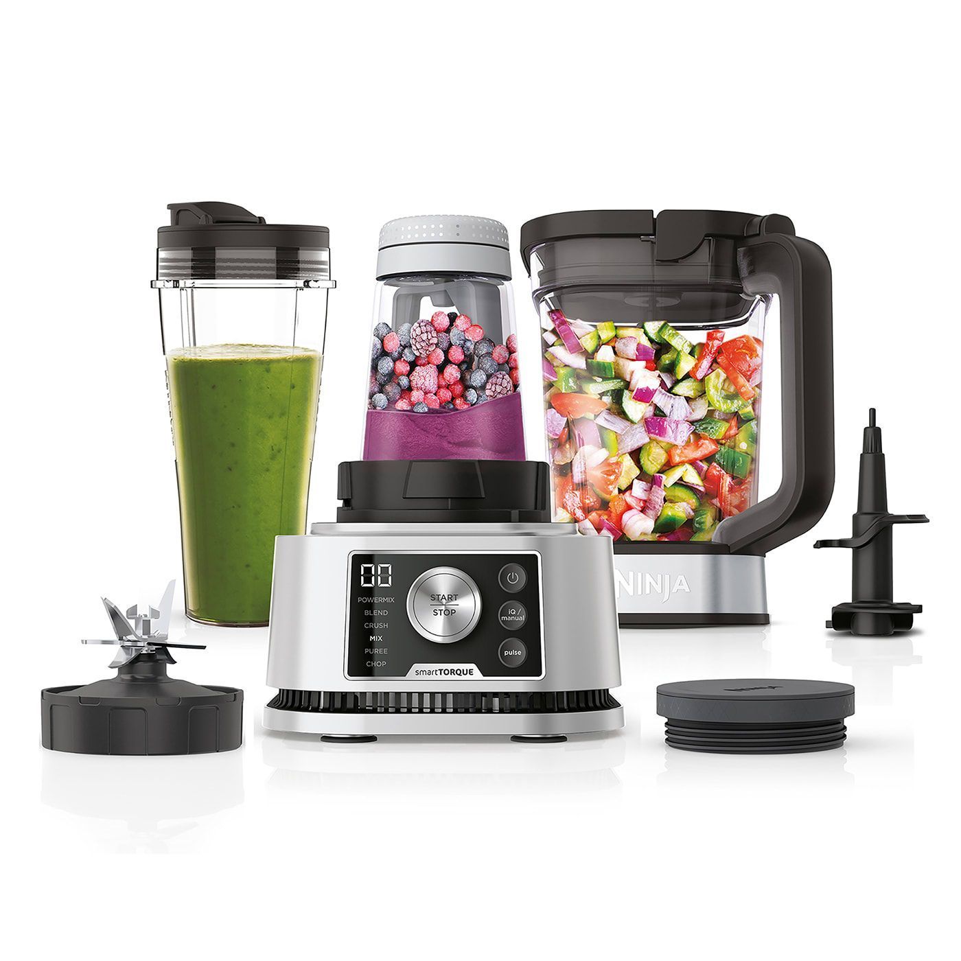 Ninja Foodi CB350EU 3-in-1 Power Nutri Mixer mit Smart Torque & Auto-iQ