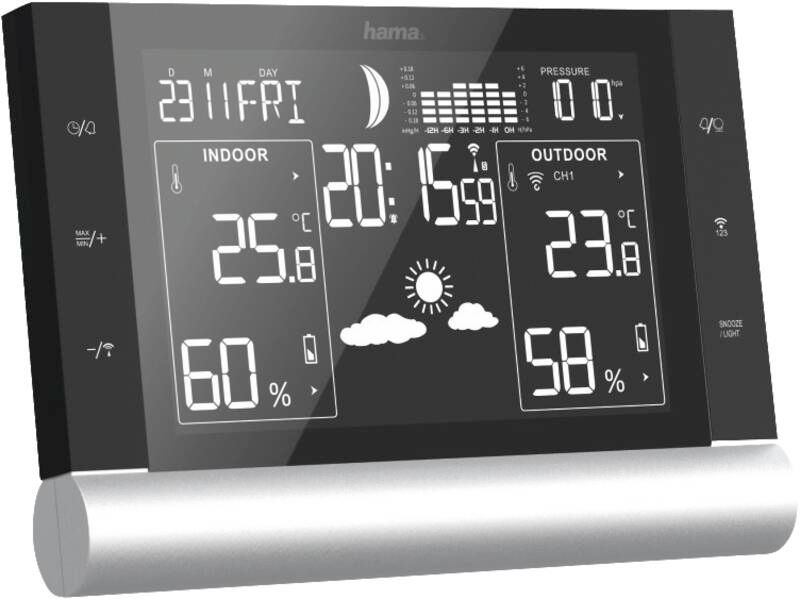 Hama 186418 WETTERSTATION BLACK LINE PLUS