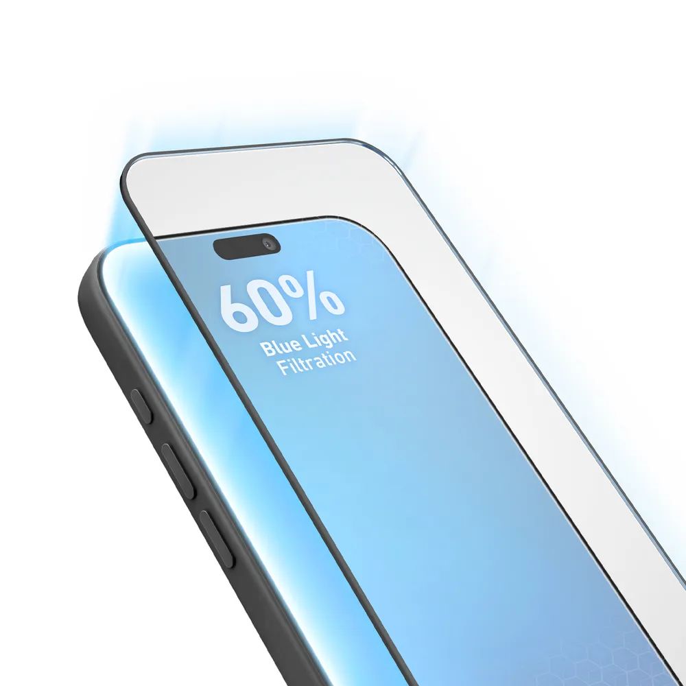 SBS Displayschutzglas Eyesafe für iPhone 16 PRO MAX / 17 PRO MAX mit Blaulichtfilter, 2,5D
