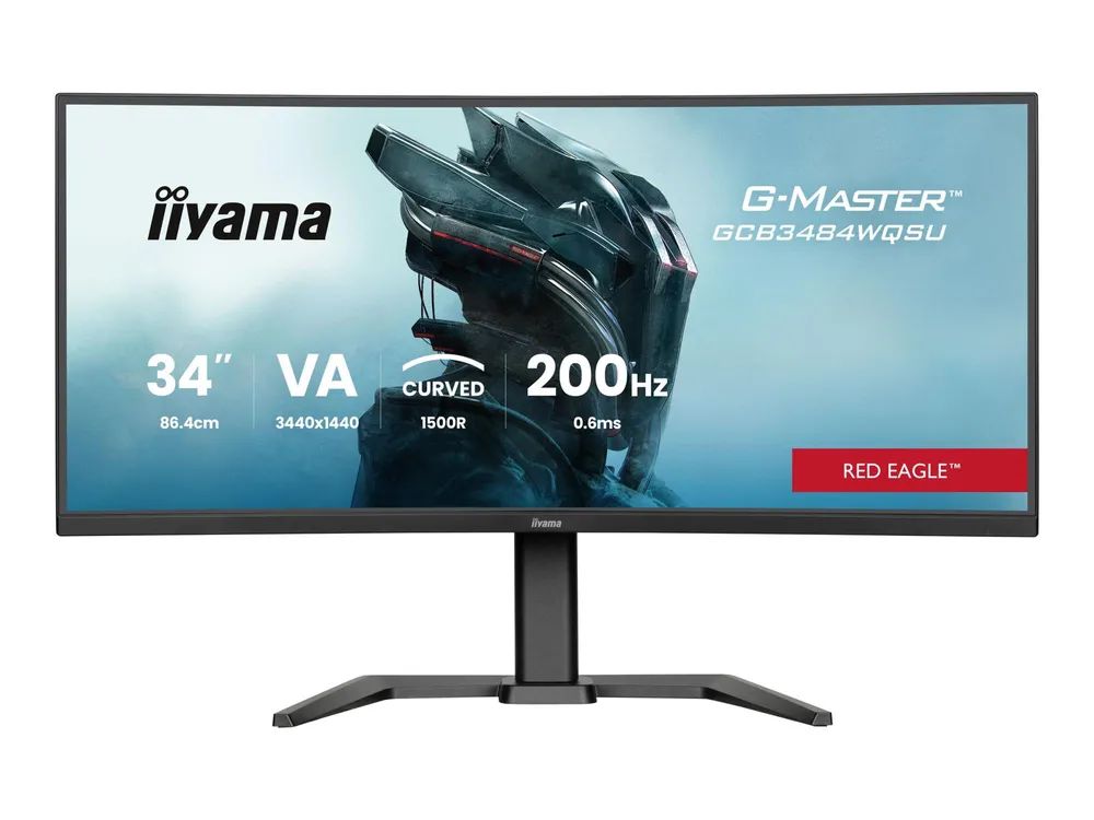 Iiyama G-MASTER Red Eagle GCB3484WQSU-B2 - LED-Monitor - Gaming - gebogen - 86.4 cm (34")