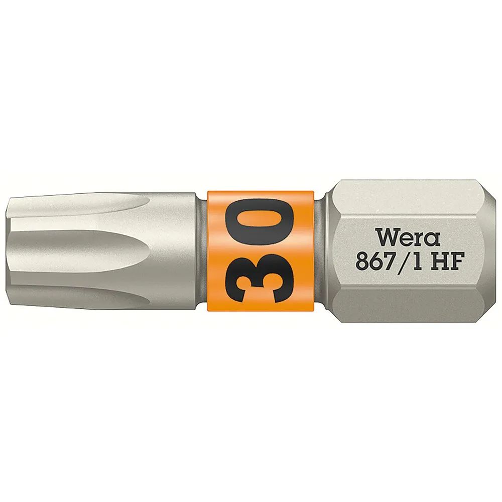 WERA Bit-Einsatz 867/1 HF 1/4 sechskant TX 30/25 mm Torx®