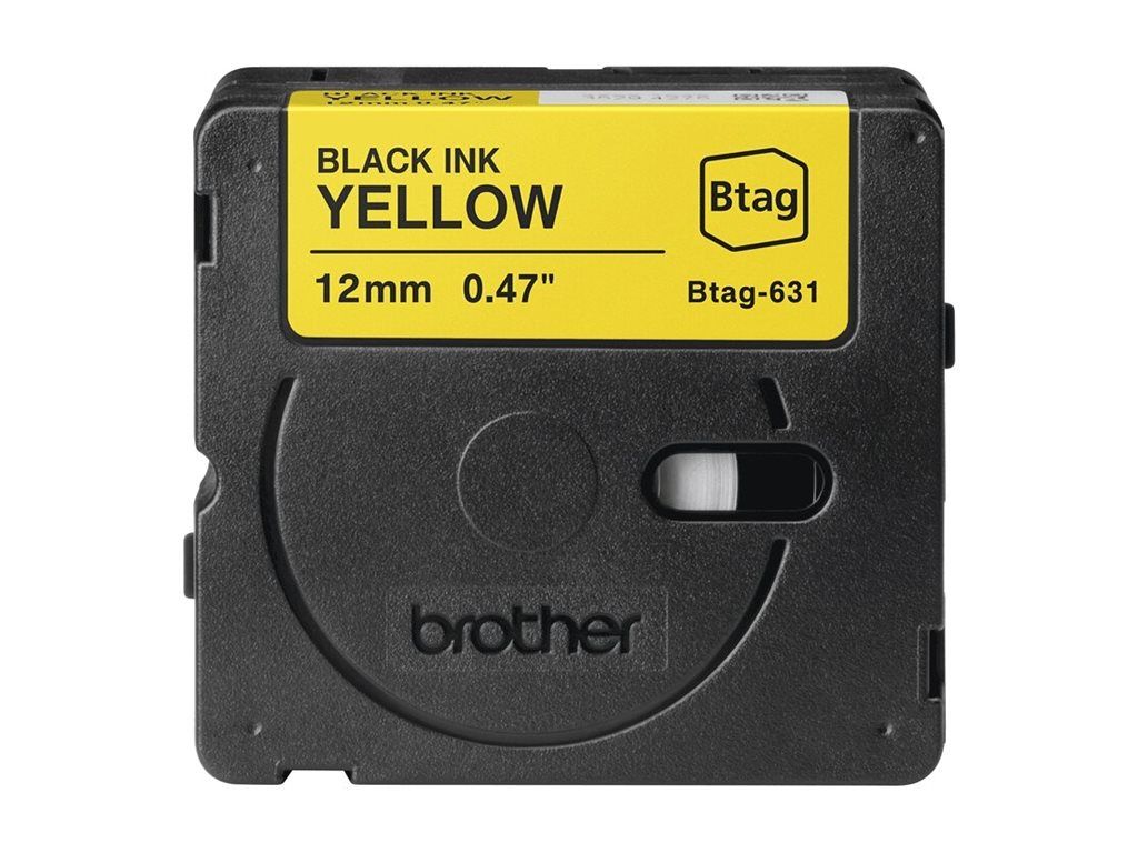 Brother BTAG-631 - Schwarz auf Gelb - Rolle (1,2 cm x 4 m)