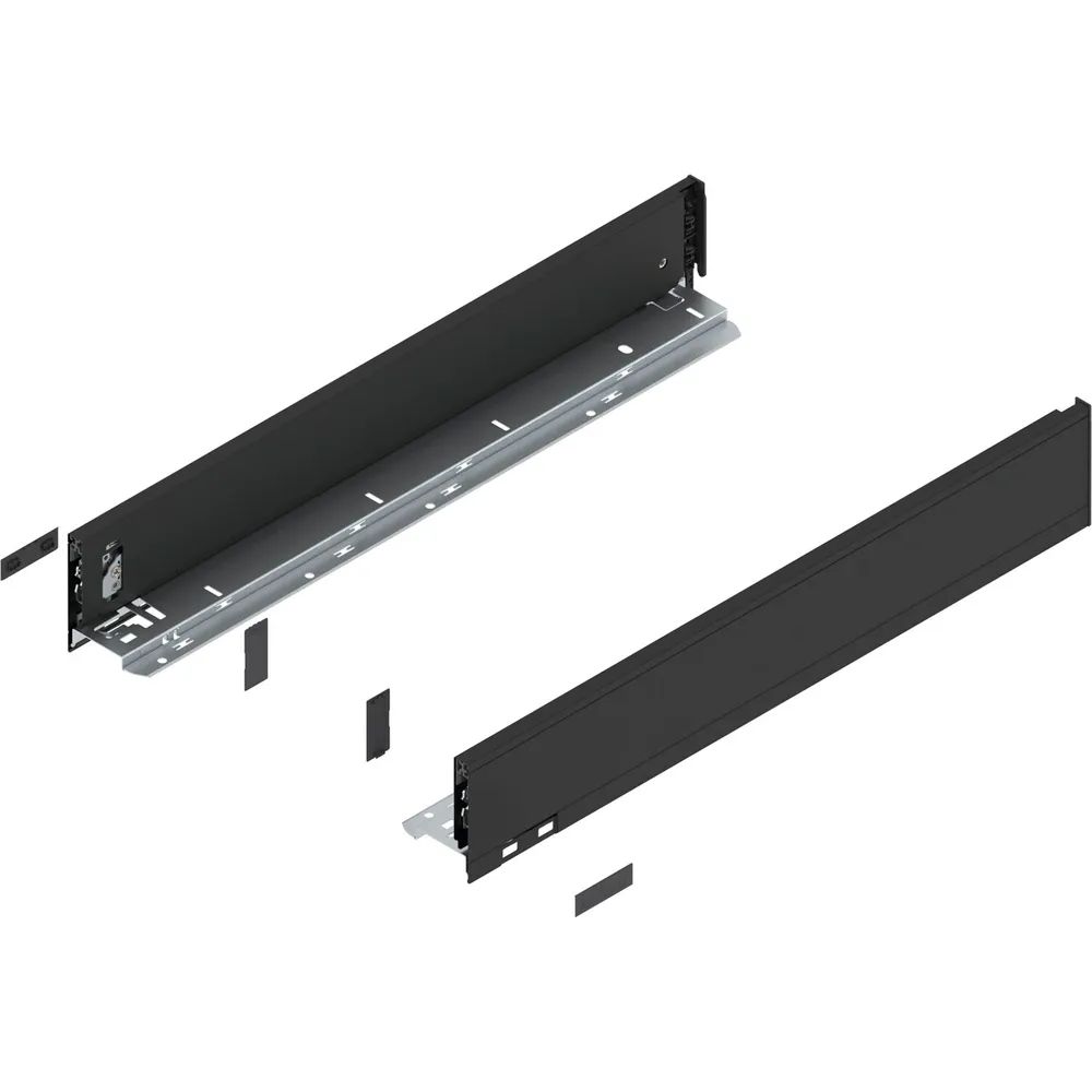 BLUM LEGRABOX pure Zarge Höhe M, NL 550, Carbonschwarz-matt