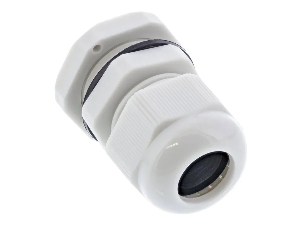 InLine Kabeldurchführung PG 13.5 Nylon IP68 6-12mm - grau - 10 Stück