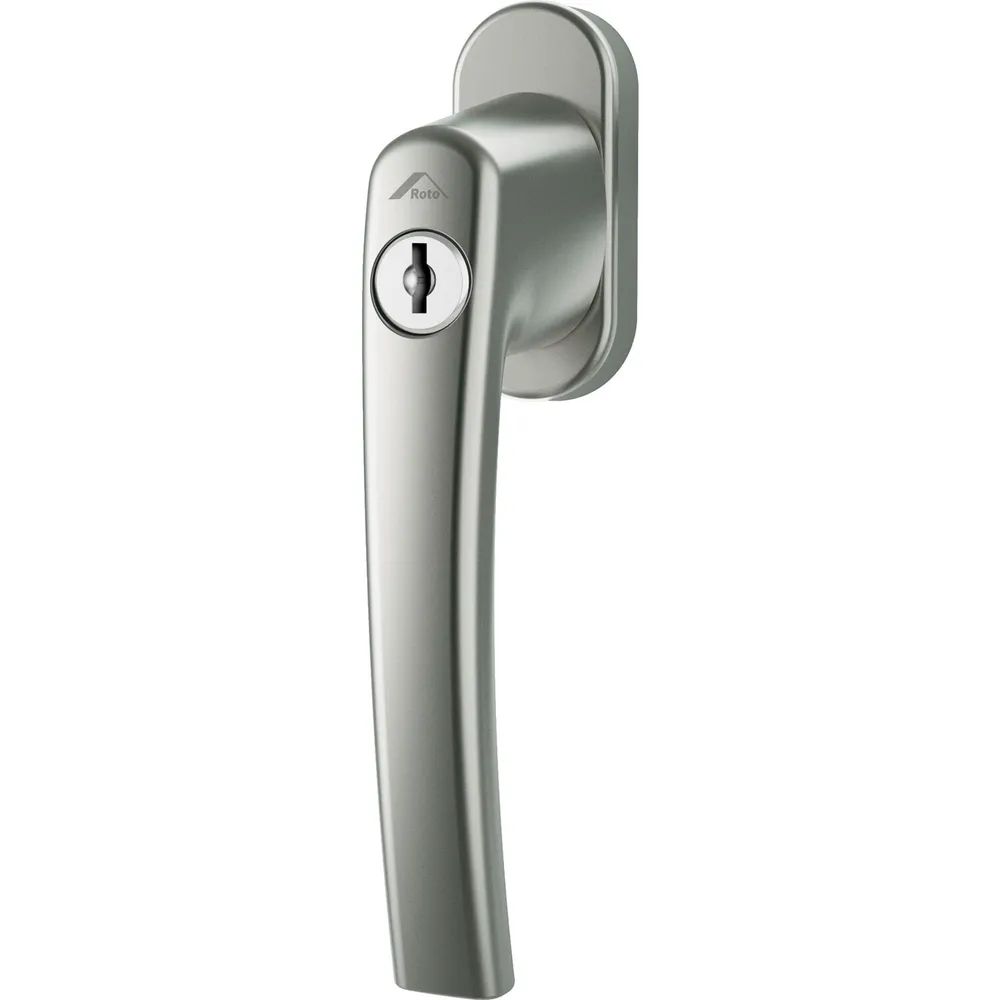 ROTO Fenstergriff ROTOLINE - Sperrzylinder, 100 Nm, Aluminium titan eloxiert