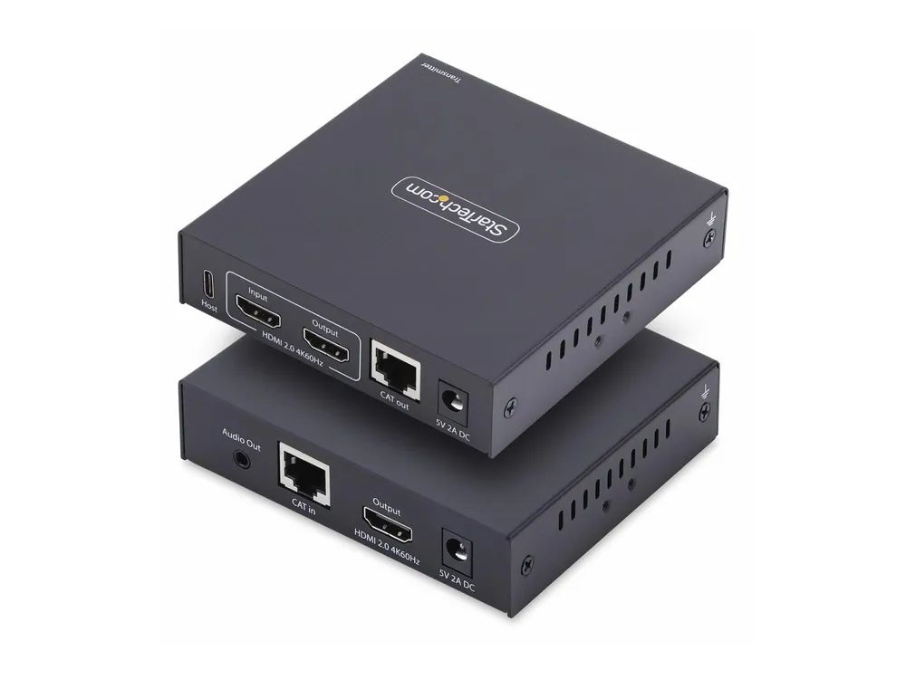 StarTech.com HDMI KVM Extender Over IP Network, 4K 60Hz, Driverless