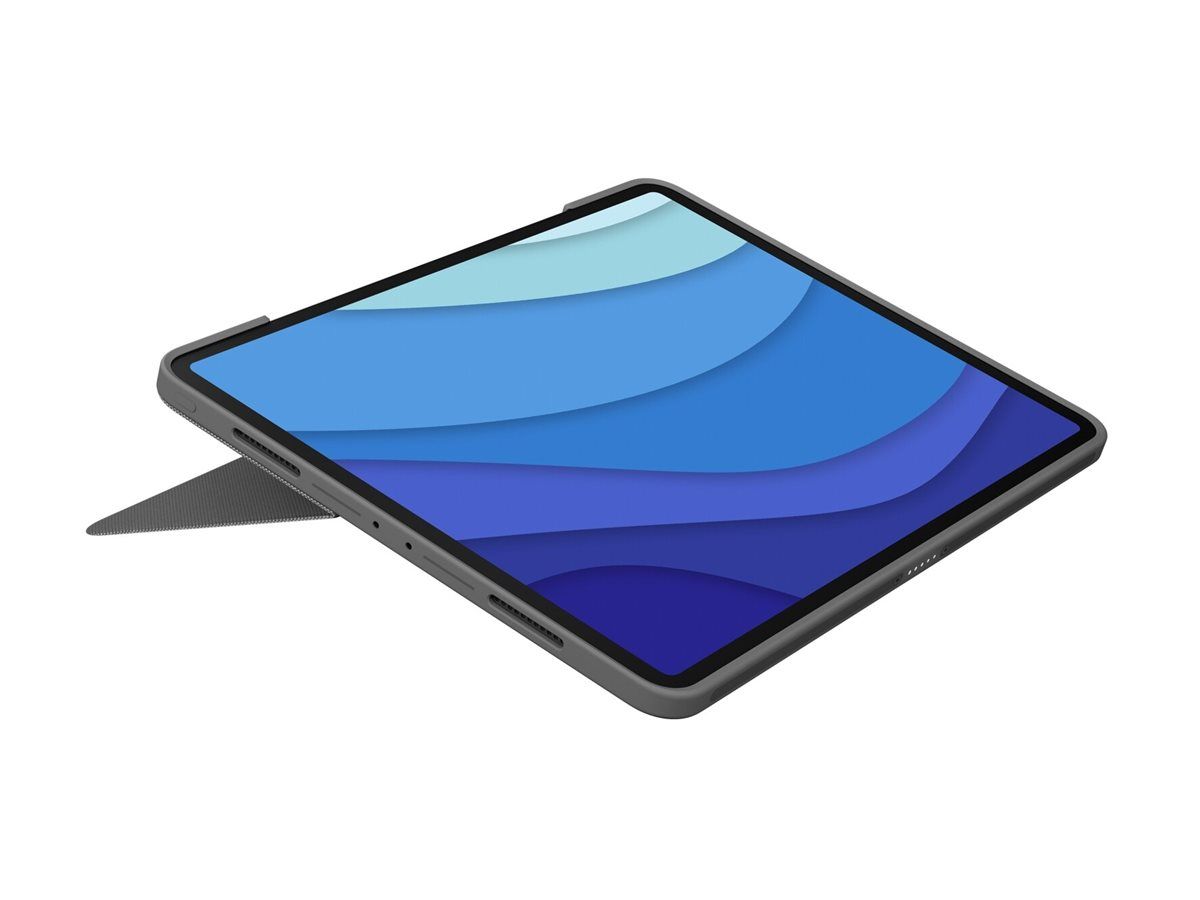 Logitech Combo Touch - Tastatur und Foliohülle - mit Trackpad - hinterleuchtet - Apple Smart connector - QWERTY - GB - Graphite - für Apple 11-inch iPad Pro (M4)